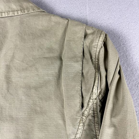 NSF Safari Blazer Jacket Womens Large Green Military Lightweight Cotton Utility - Picture 13 of 14